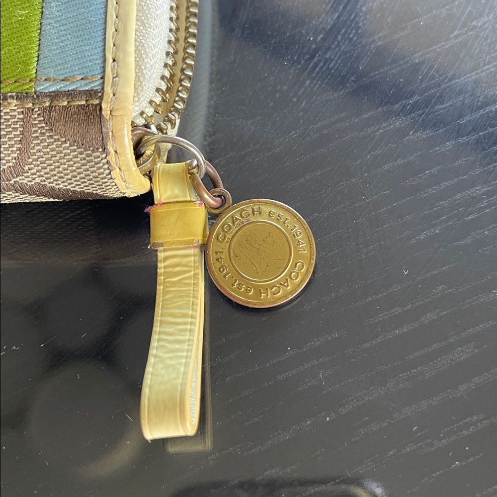 Coach Multicolor stripe Signature CC Legacy Wallet - Picture 4 of 4